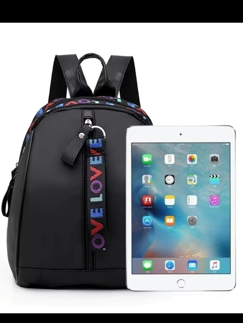 LOVE Nylon Backpack Shoulder Bag